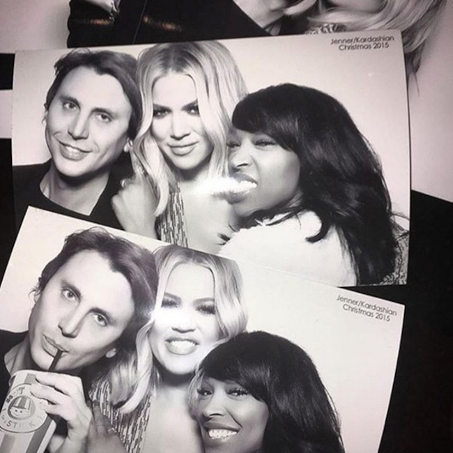 Khloe Kardashian, Jonathan Cheban, Malika Haqq, Kardashian Christmas Eve 2015 Party